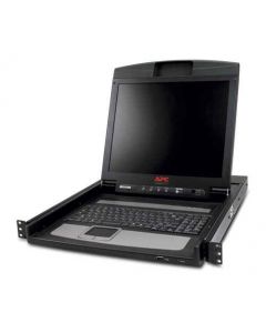  APC 17″ Rack LCD Console with Integrated 8 Port Analog KVM Switch – AP5808
