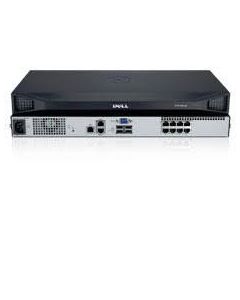  Dell DAV2108 8-port analog upgradeable to digital KVM switch with 1 local user 1power supply
