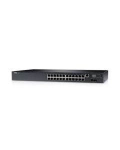  Dell Networking N1524P PoE 24x 1GbE 4x 10GbE SFP fixed ports Stacking O to PSU airflow AC