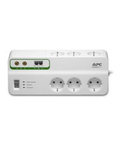  APC Home/Office SurgeArrest 6 Outlets with Phone and Coax Protection 230V France – PMH63VT-FR