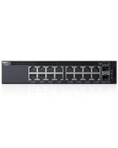 Dell Networking X1018 Smart Web Managed Switch, 16x 1GbE and 2x 1GbE SFP ports