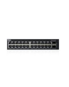  Dell Networking X1026P Smart Web Managed Switch, 24x 1GbE PoE (up to 12x PoE+) and 2x 1GbE SFP ports